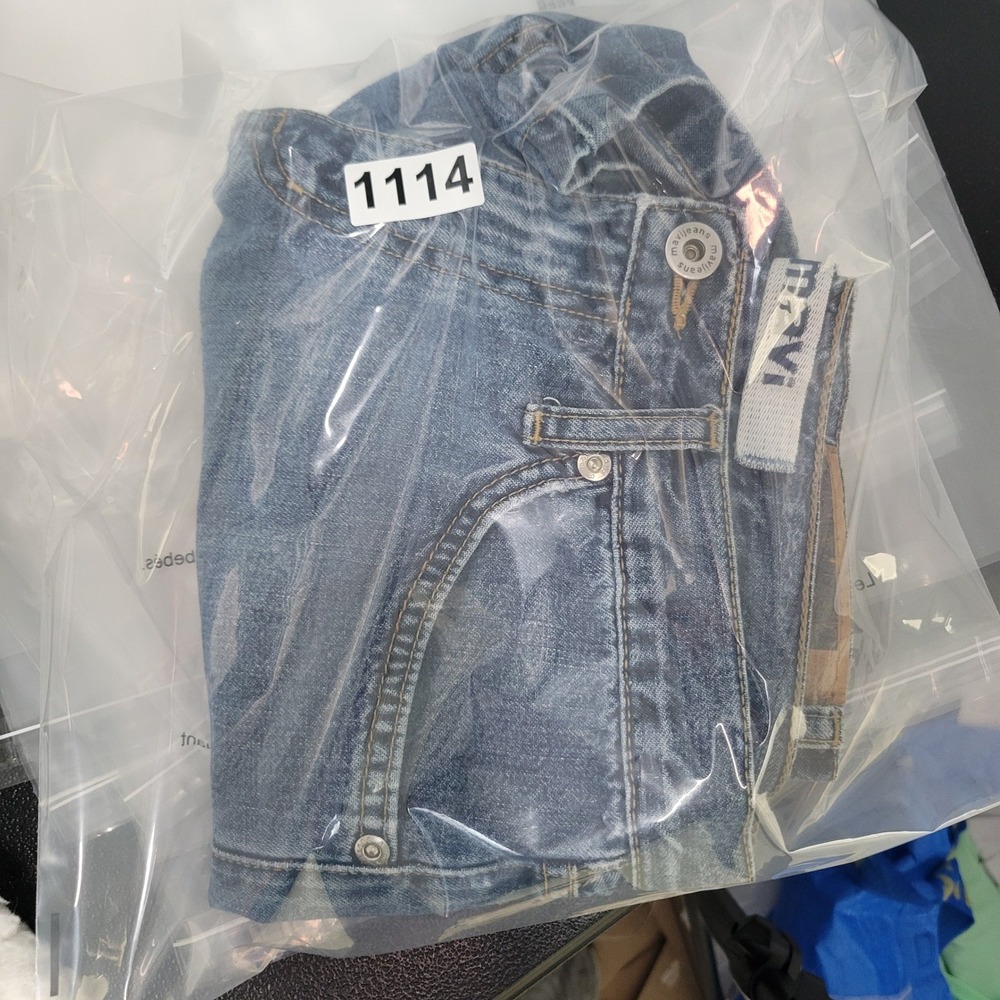 Mavi Aimee Shorts Womens 27 Blue Denim High Rise 163 Camp Short Zip Fly - Picture 9 of 11